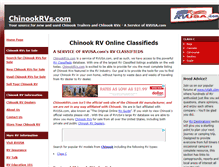 Tablet Screenshot of chinookrvs.com